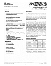 DataSheet CD74HCT40105 pdf